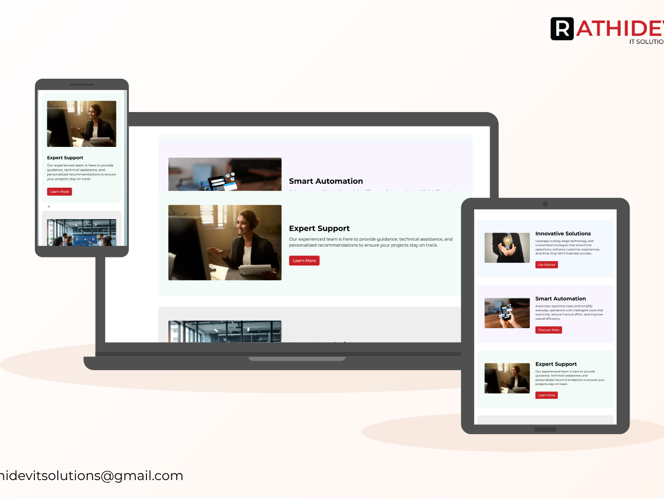 100% Responsive Across Devices